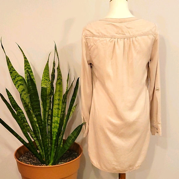 NWT Express Distressed Shirt Dress - Picture 4 of 8